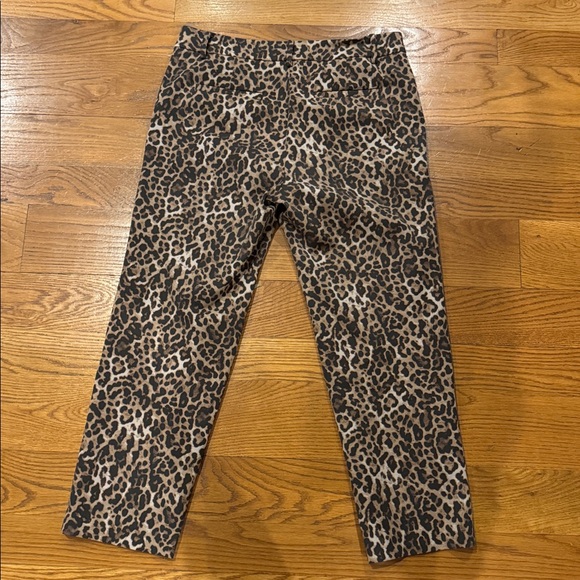 LOFT Leopard Print Pants - Picture 2 of 6